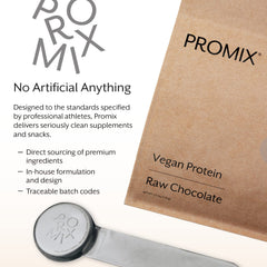Baking with Promix vegan protein powder for chocolate treats.