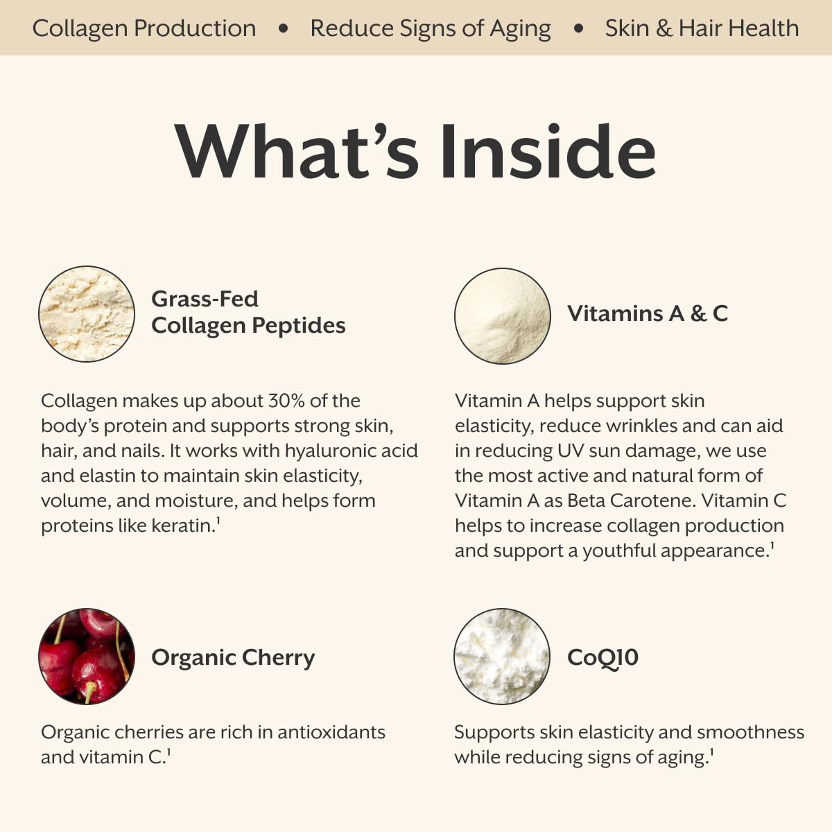 ProMix Nutrition Collagen Beauty Elixir beta carotene highlights vitamin A content