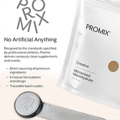 ProMix Nutrition Creatine Monohydrate Powder North American ingredients note for quality.