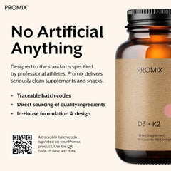 Daily-use Promix capsule with glass of water for routine wellness.