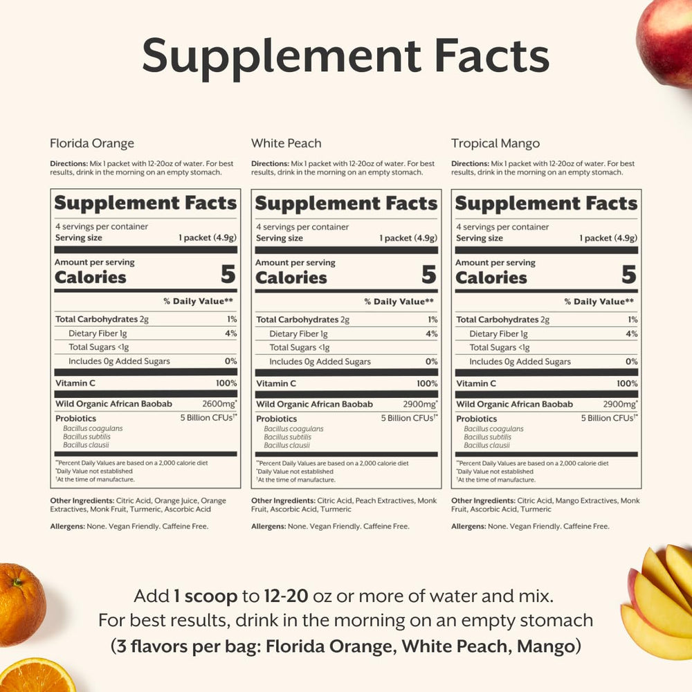 Promix Nutrition Debloat baobab fiber close-up emphasizes natural fiber support.