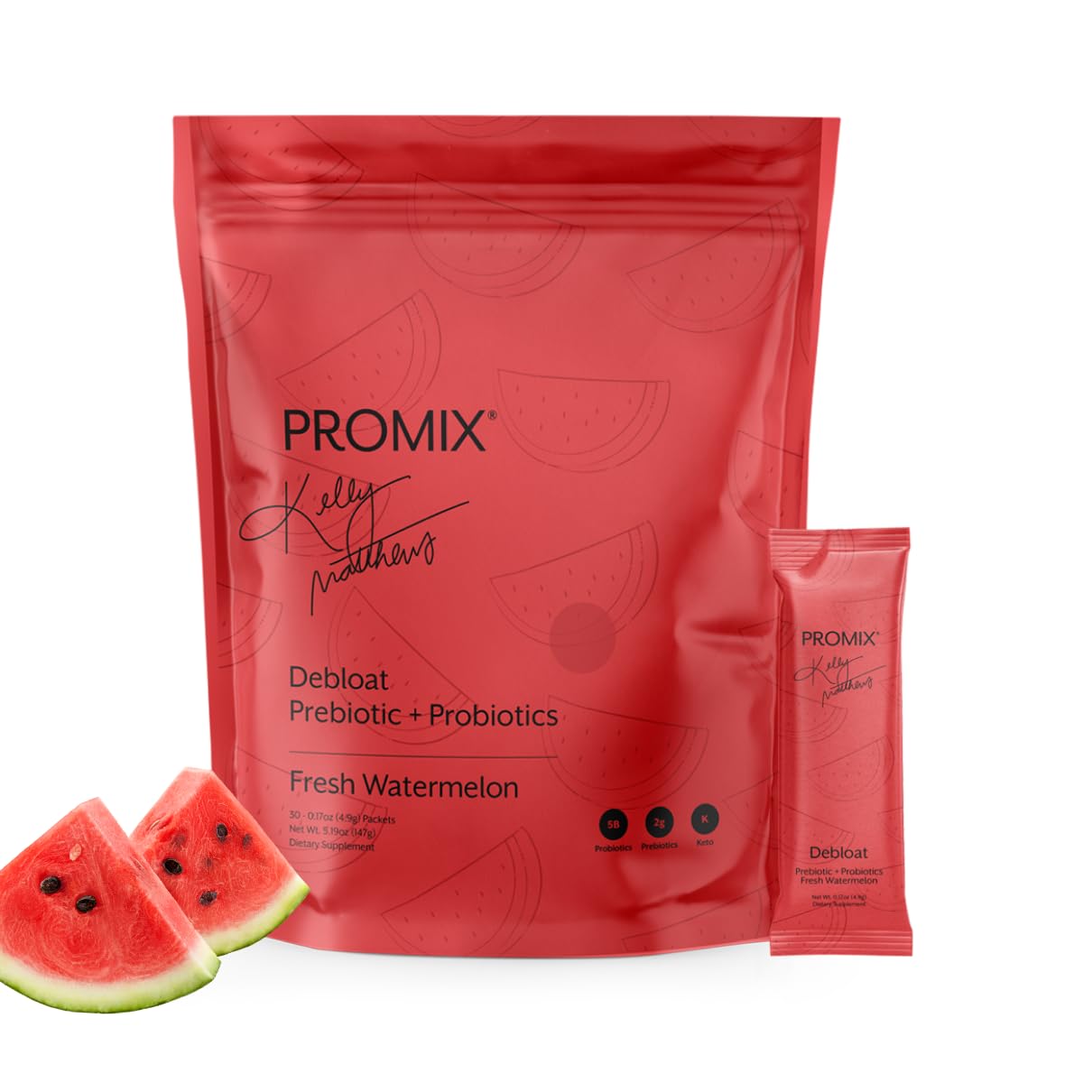 Promix Nutrition Debloat Watermelon bottle front for digestion support and gut comfort
