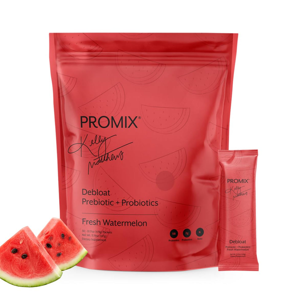 Promix Nutrition Debloat Watermelon bottle front for digestion support and gut comfort