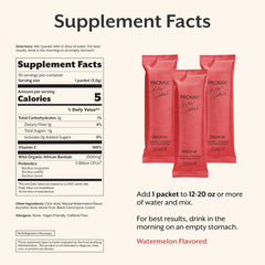 Promix Debloat ingredients label closeup highlighting clean ingredients