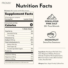 Close-up of Himalayan pink salt and minerals in ProMix Electrolytes formula