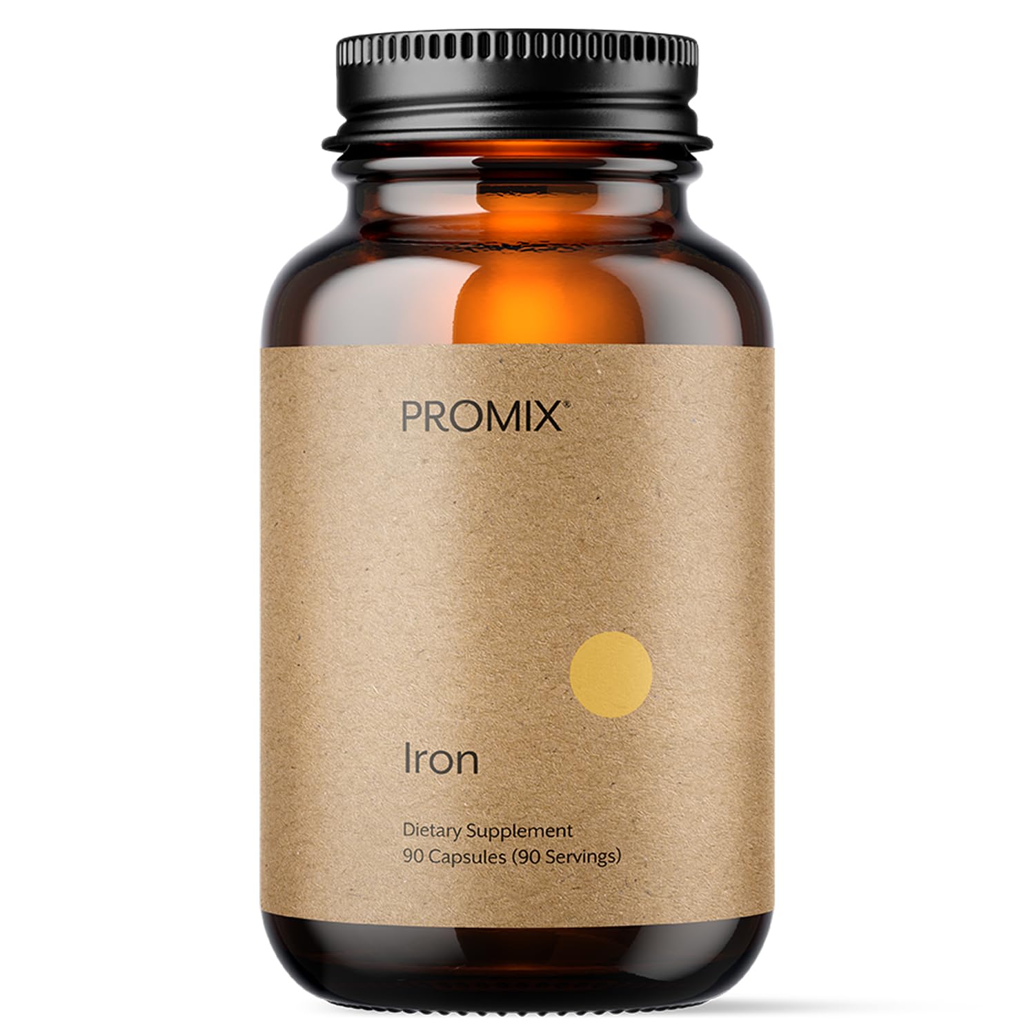 Promix Nutrition Heme Iron bottle with capsules for easy, gut-friendly daily iron