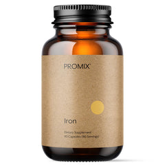 Promix Nutrition Heme Iron bottle with capsules for easy, gut-friendly daily iron