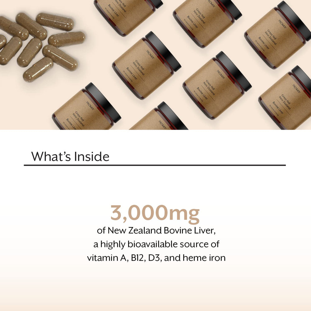 Promix Nutrition New Zealand liver source label signaling clean, quality ingredients