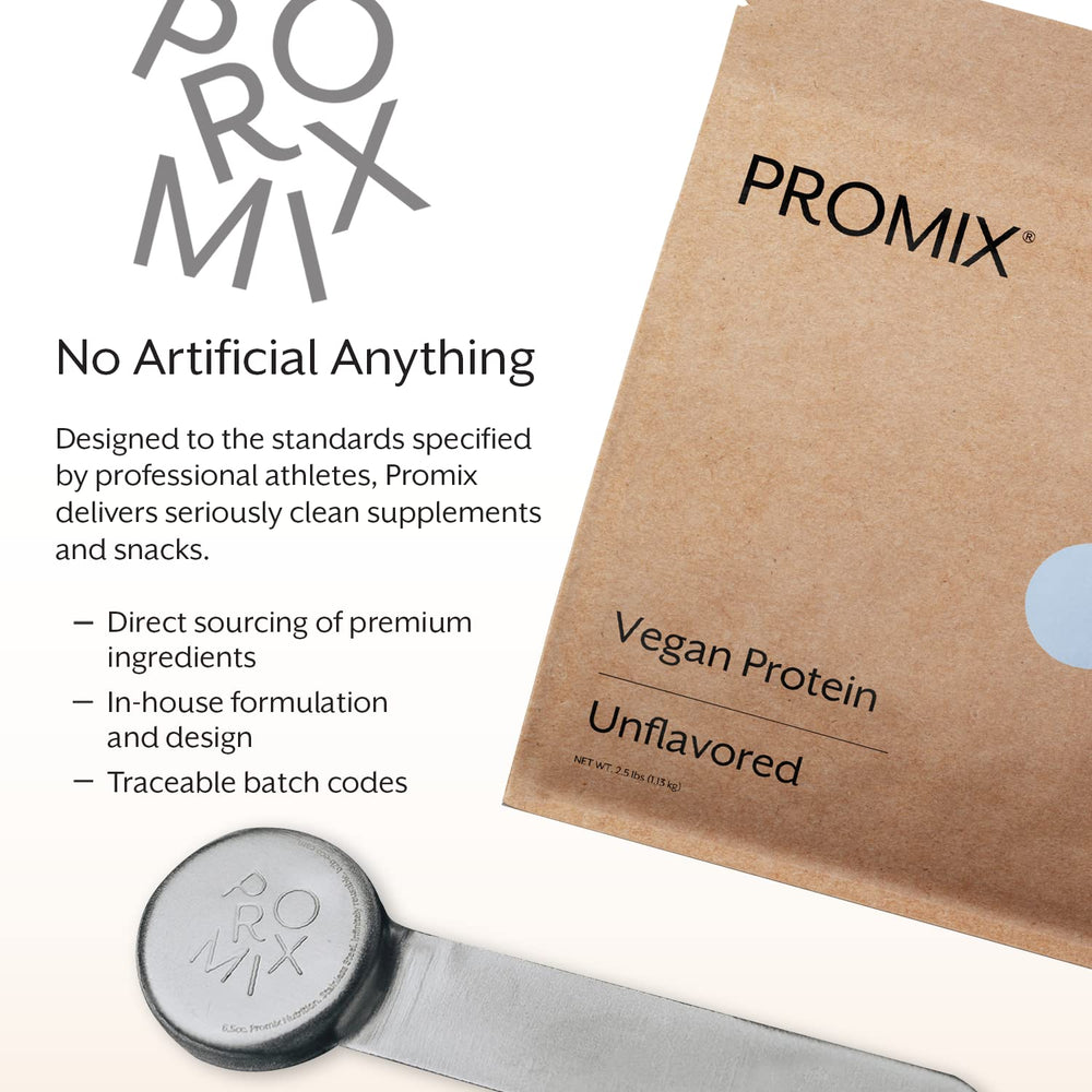 Packaging highlights North American sourcing and clean ingredients for ProMix Nutrition protein powder.