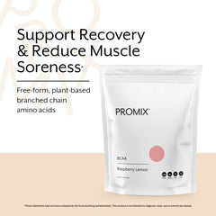 Promix BCAA bottle label showing 30 servings.