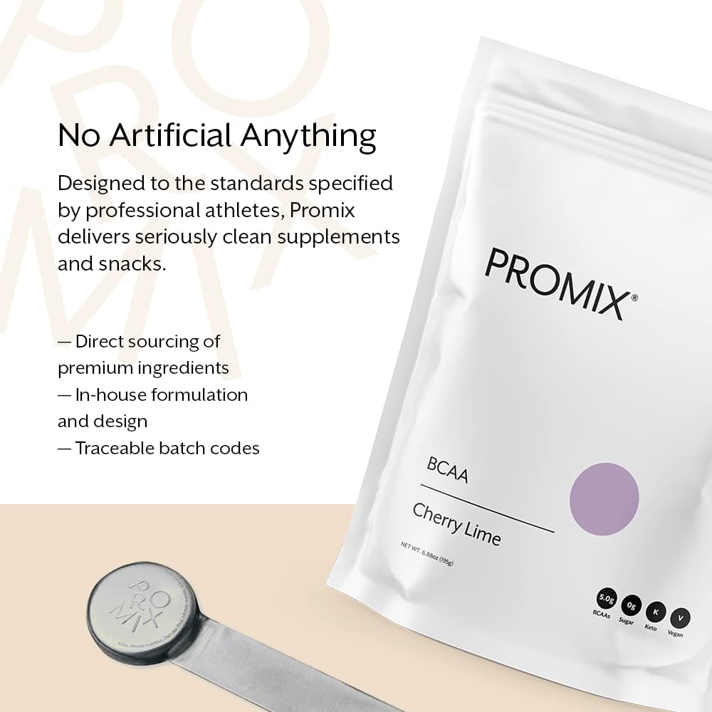 Promix BCAA packaging emphasizes 30 servings of sugar-free formula