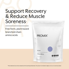 Promix BCAAs 5g leucine-rich blend shown on nutrition label