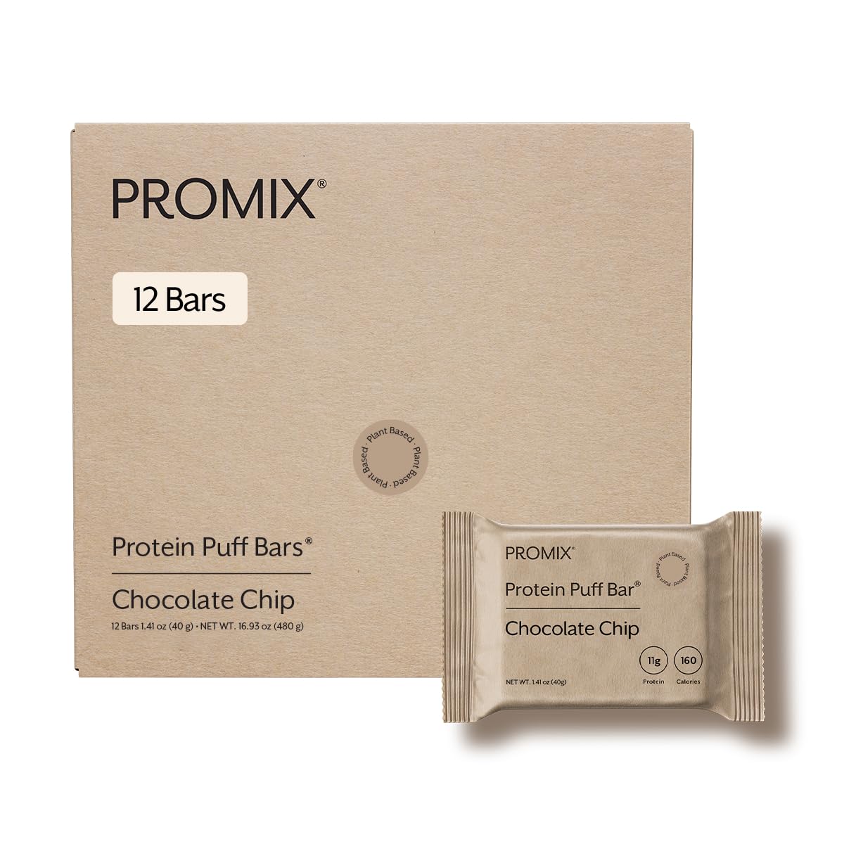 Promix Nutrition Protein Puff Bars chocolate marshmallow treat, a tasty high-protein snack