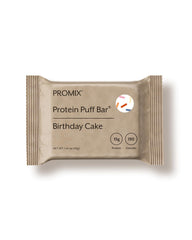 ProMix Nutrition Protein Puff Bars marshmallow-crispy texture close-up for a tasty bite.