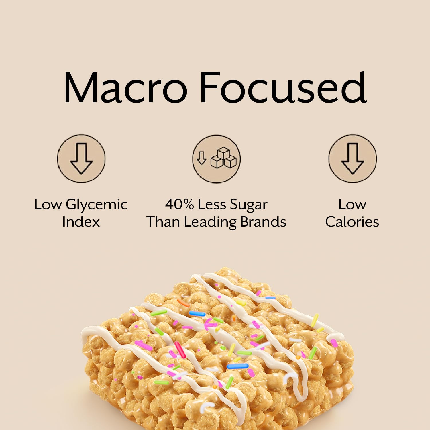 ProMix Nutrition vanilla bar close-up highlights marshmallow core and crispy texture