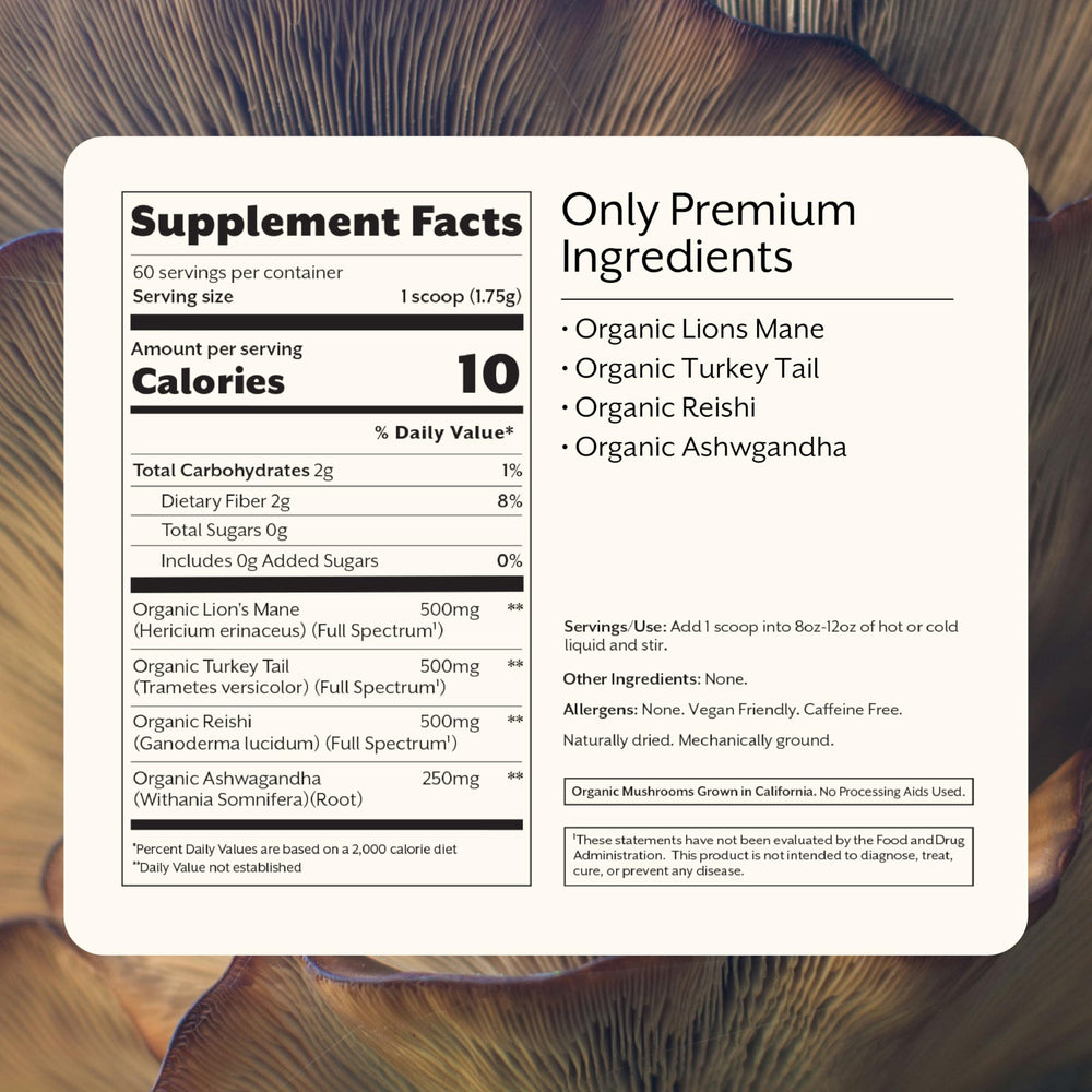 Promix Nutrition Reishi calm and energy for mindful evenings.