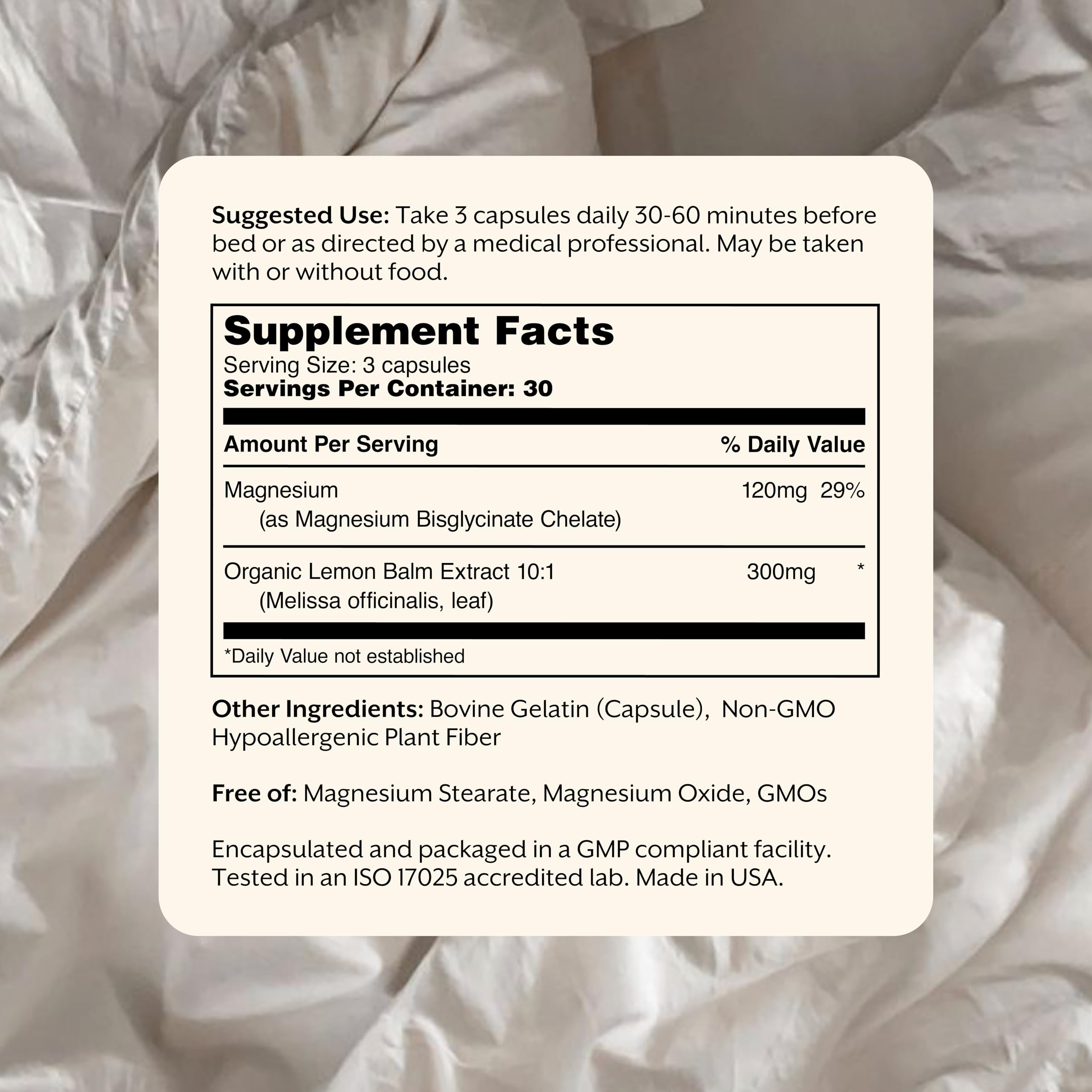 Promix Nutrition Relax bottle pour for convenient nightly supplementation.