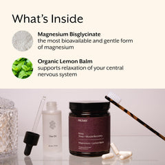 Promix Nutrition Relax lemon balm extract highlight signaling calming botanicals.