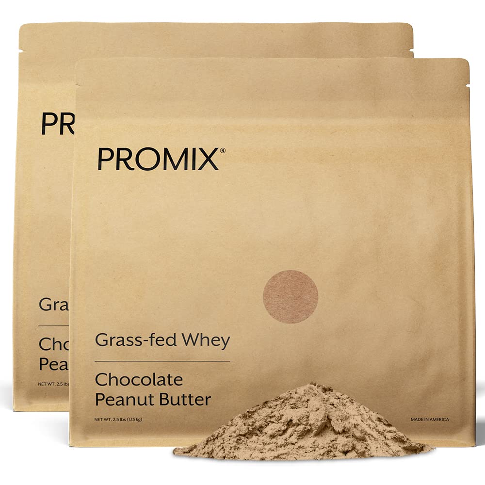 Promix Nutrition undenatured whey powder Chocolate Peanut Butter boosts protein for recovery.