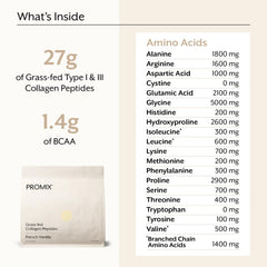 Vanilla collagen powder blends smoothly into coffee, yogurt, and smoothies.