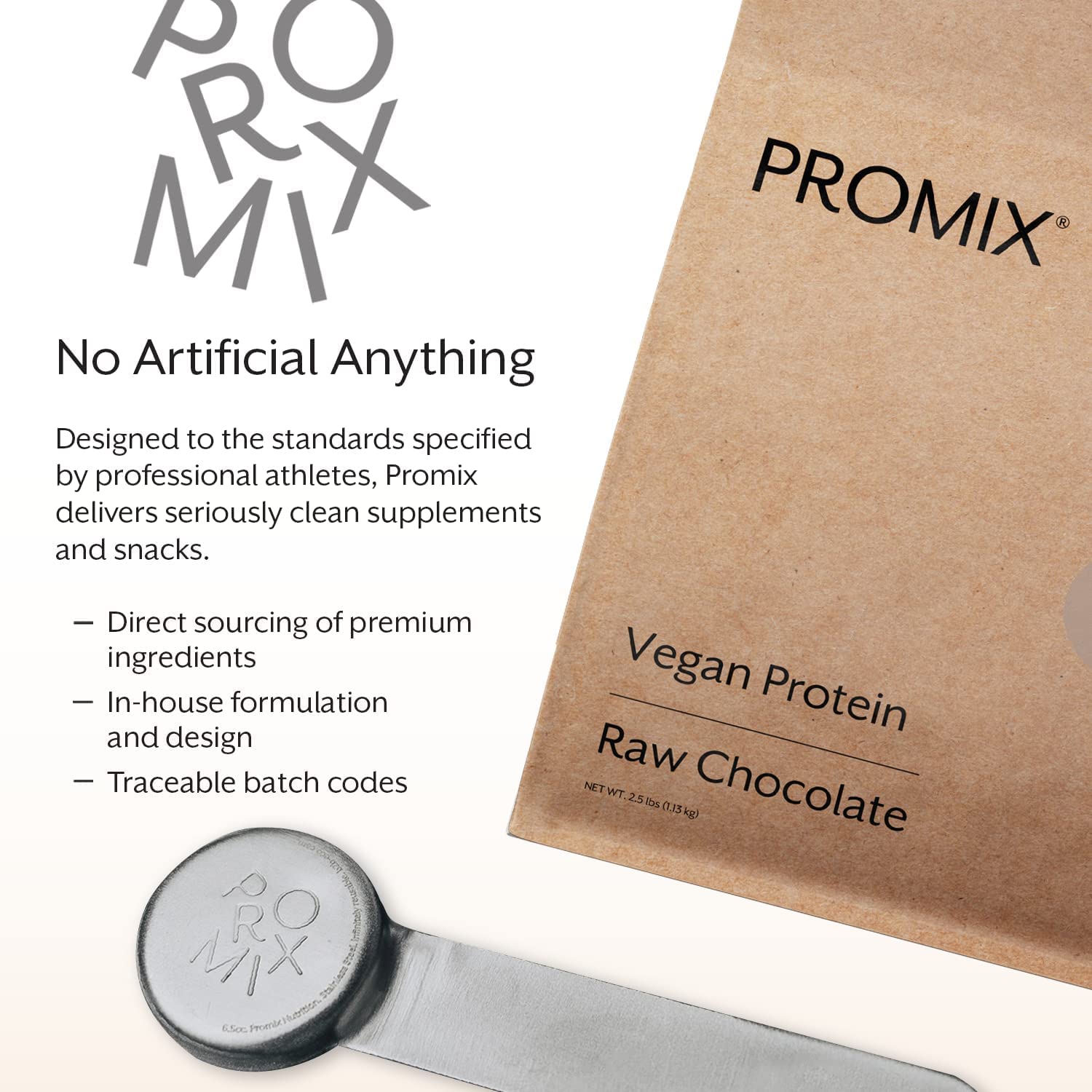 Promix vegan protein powder raw chocolate in a smoothie bowl for a nutritious meal