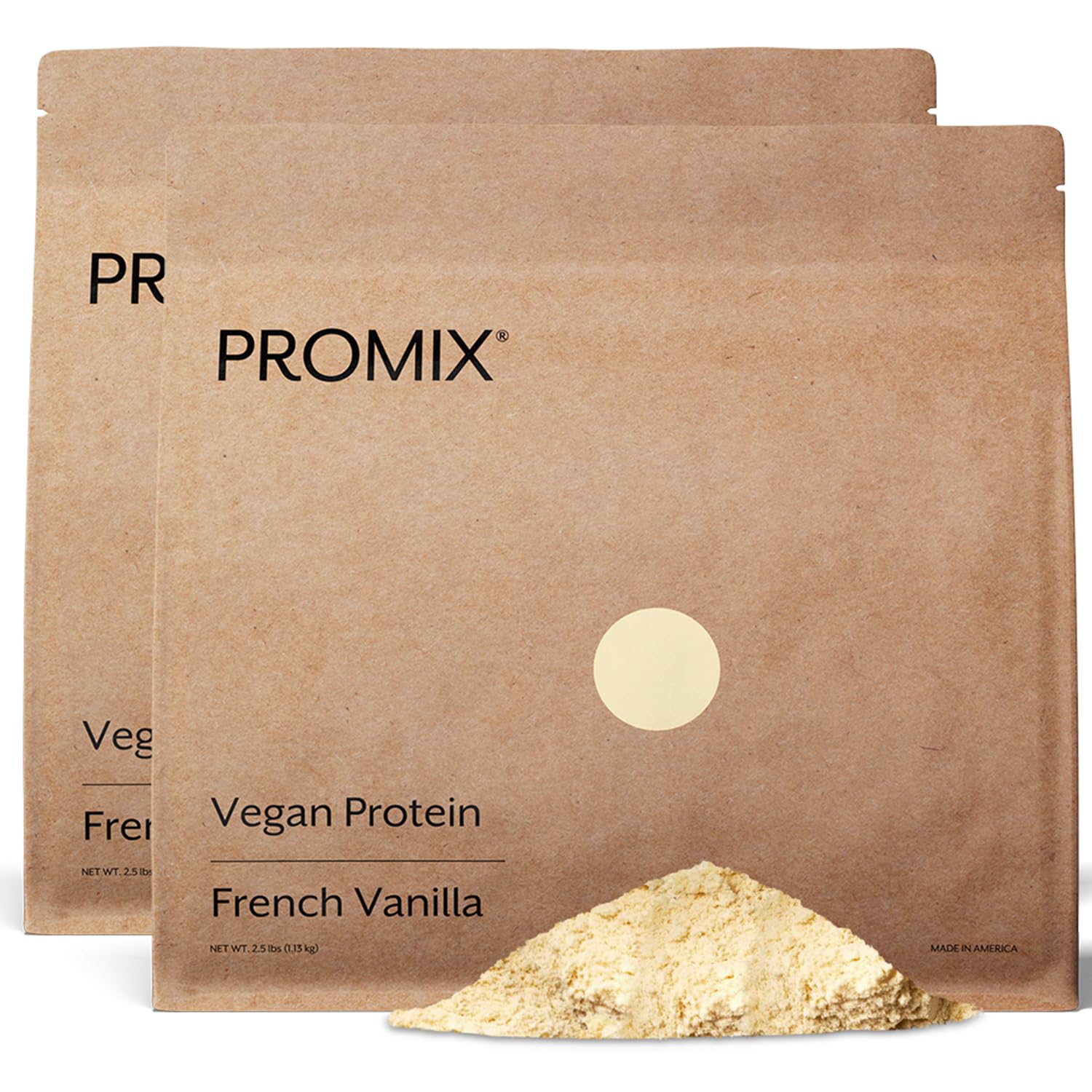 Promix Nutrition vegan vanilla protein powder in 5lb tub for post-workout shakes