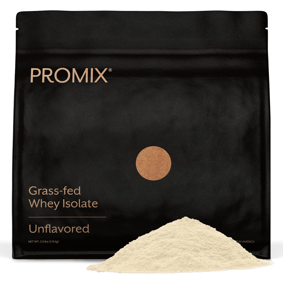 Promix Nutrition Whey Isolate powder tub front view for post-workout nutrition.