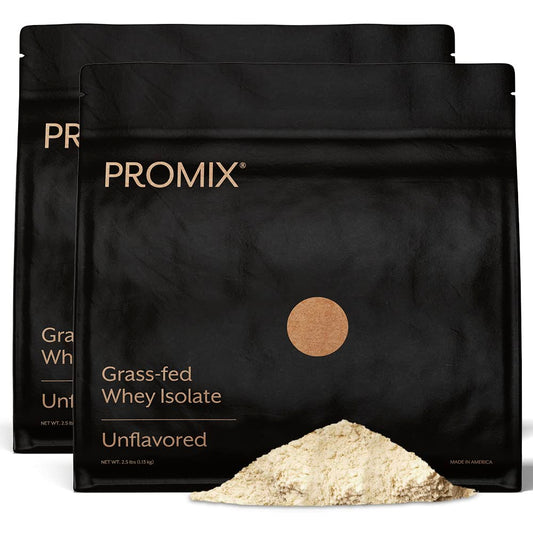 Promix Nutrition Whey Isolate unflavored powder in bag for clean post-workout shakes