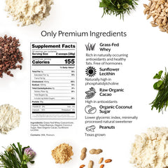 Promix protein powder bag close-up with label and nutrition details.