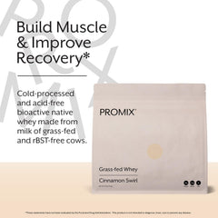 ProMix Nutrition Whey Protein Powder Cinnamon Swirl grass-fed cows image signals quality ingredients