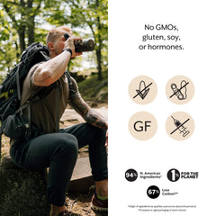 Promix Nutrition whey protein powder grass-fed label emphasizing quality ingredients