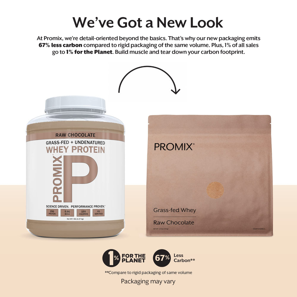 Promix Nutrition whey protein powder texture swirl for smooth blends in smoothies and baking