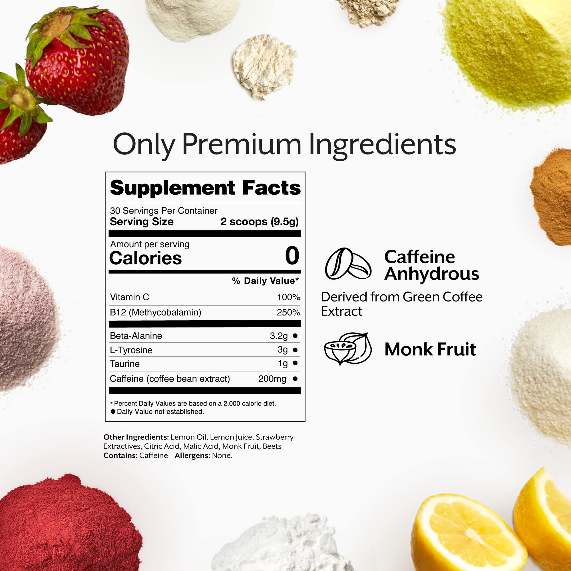 Promix Strawberry Lemon shaker showing keto-friendly, dairy-free formula benefits.