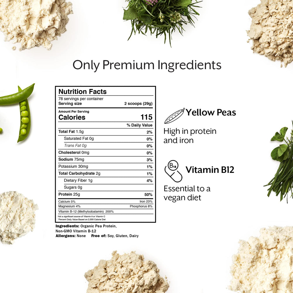 Promix vegan protein powder in a bowl ready for recipes and baking.