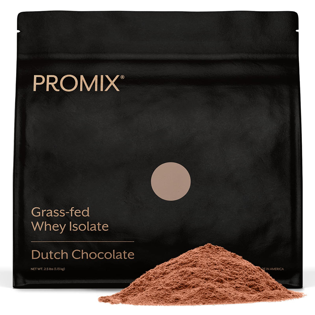 ProMix Nutrition Whey Isolate Chocolate tub front for post-workout recovery.