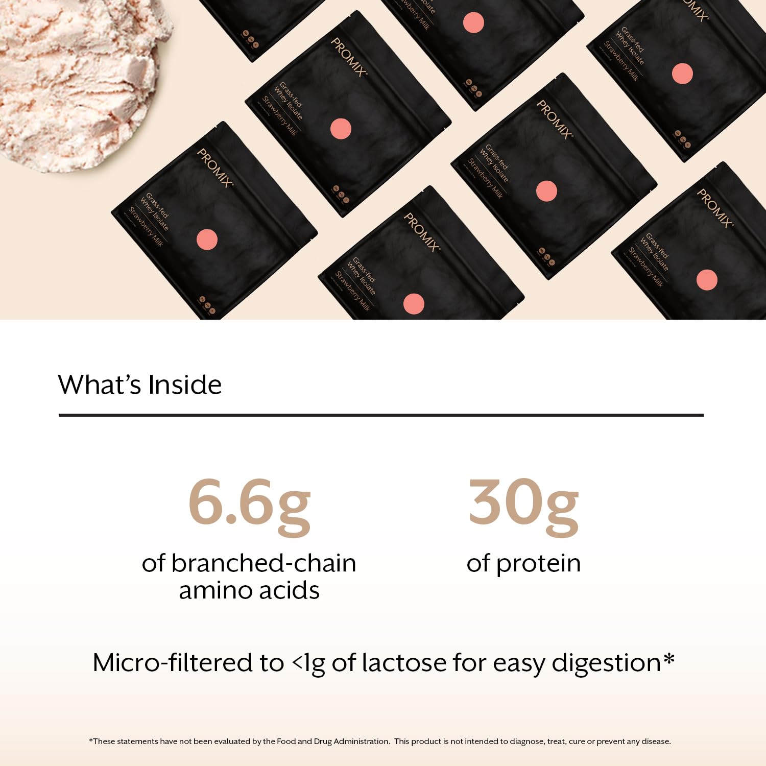 Promix Strawberry Milk shake ready-to-mix for recovery-friendly hydration.