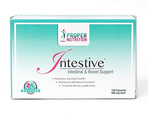 Proper Nutrition Intestive 500 mg bottle offering daily wellness support with omega-3 and gut-friendly ingredients.