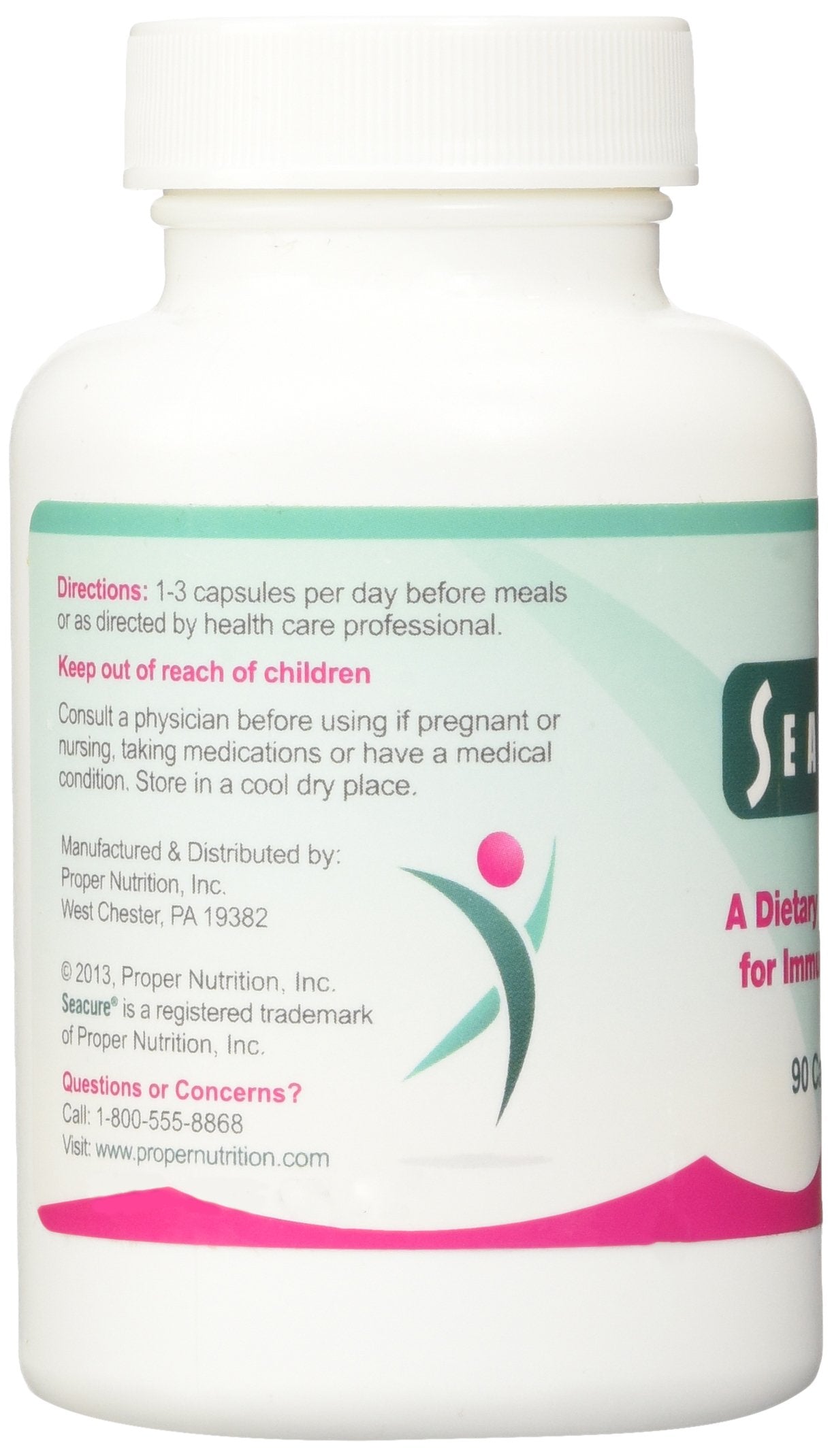 Proper Nutrition SeaVive label close-up with clear usage guidance.
