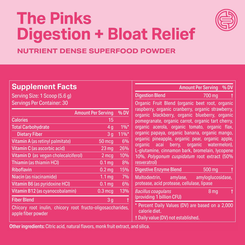 Proper The Pinks gluten-free and dairy-free seal indicating allergen-friendly choice.