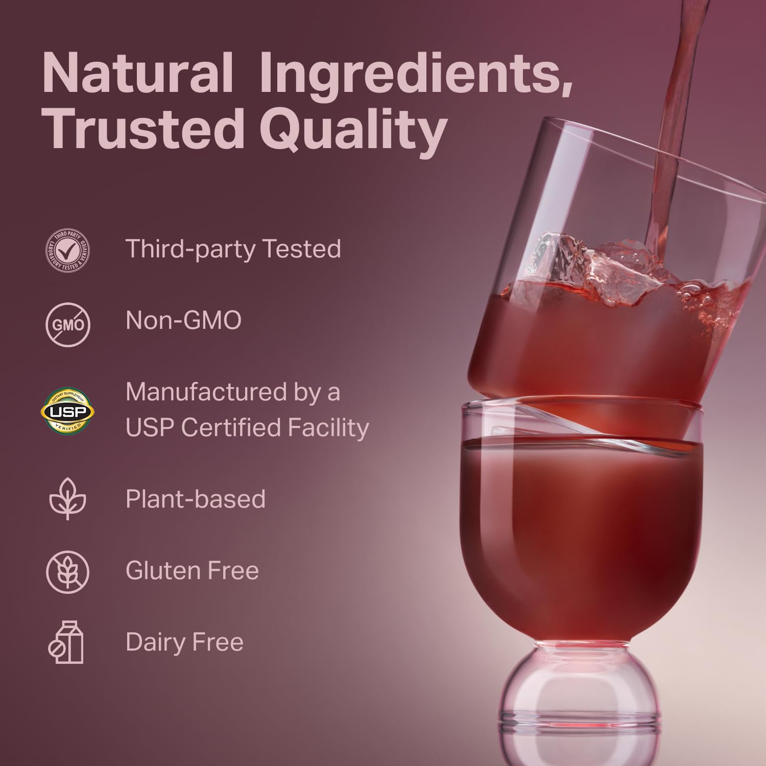 Proper The Purples monk fruit sweetened flavor with no bitter aftertaste.