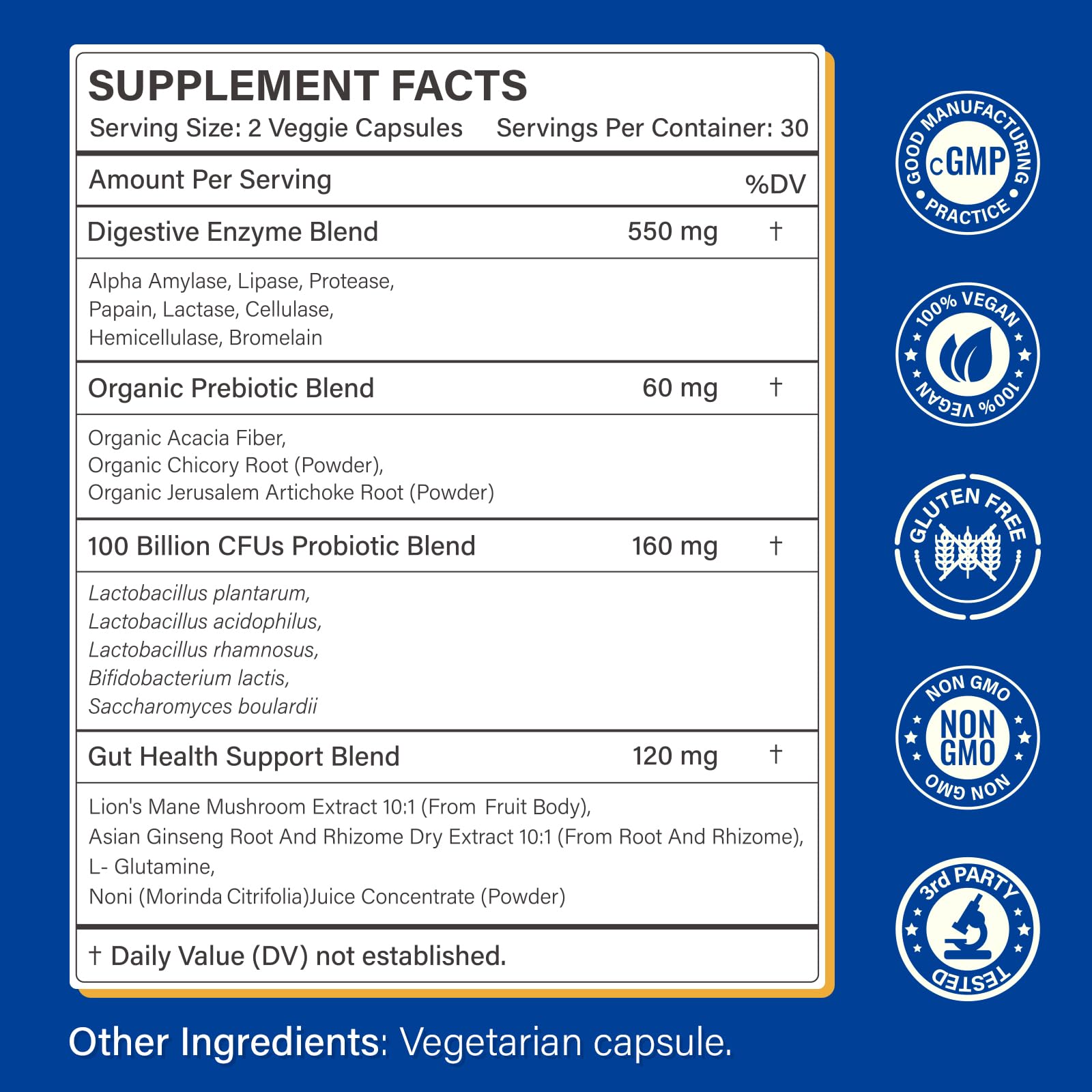 Close-up of Proriginal capsules small and easy to swallow for daily digestion.