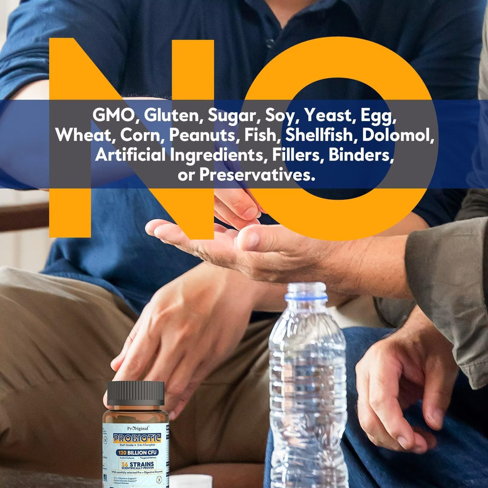 Proriginal probiotics made in USA with lab-tested badge signals quality.