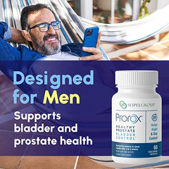 PROROX vegetarian capsules provide a plant-based option for daily prostate support.