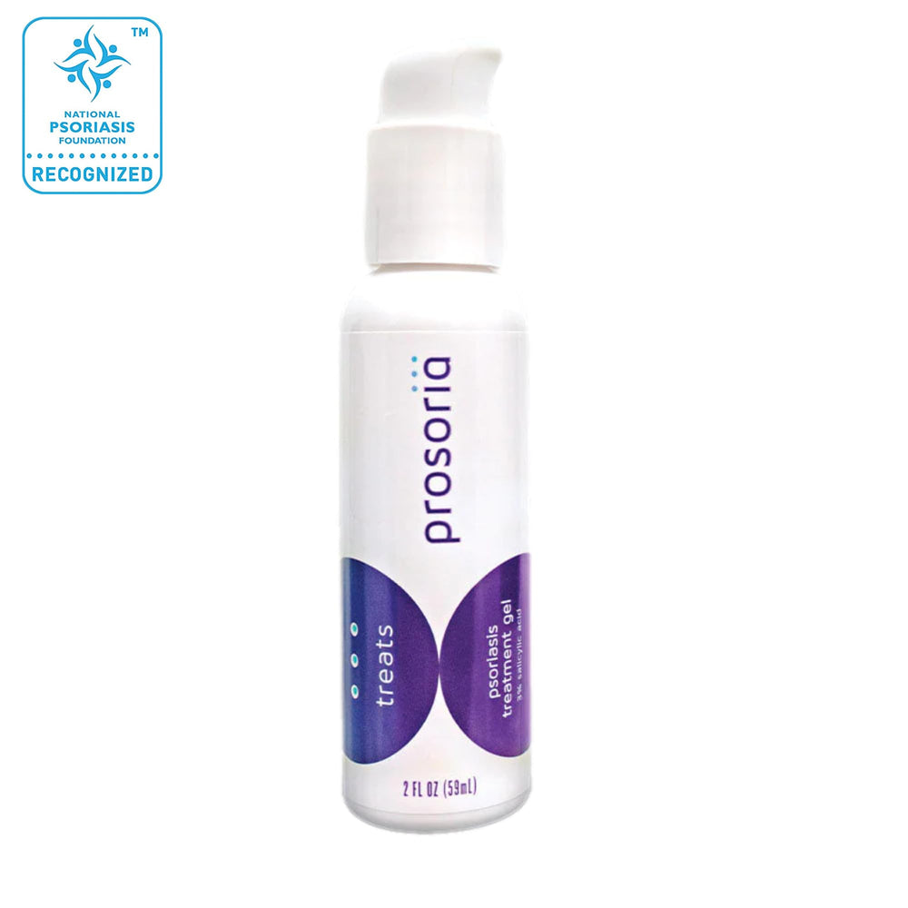 Prosoria gel on skin demonstrates fast-drying, non-greasy finish.