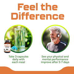 Capsules pour to illustrate easy daily intake with Prosta Eros