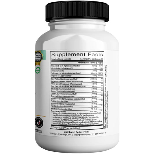 Prostafense Max herbal blend close-up highlighting botanicals for prostate health