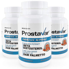 Prostavar bottle packshot for daily prostate support and easy dosing.