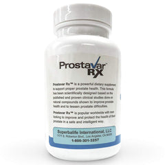 Prostavar Rx bottle cap close-up highlighting freshness seal for reliable use.