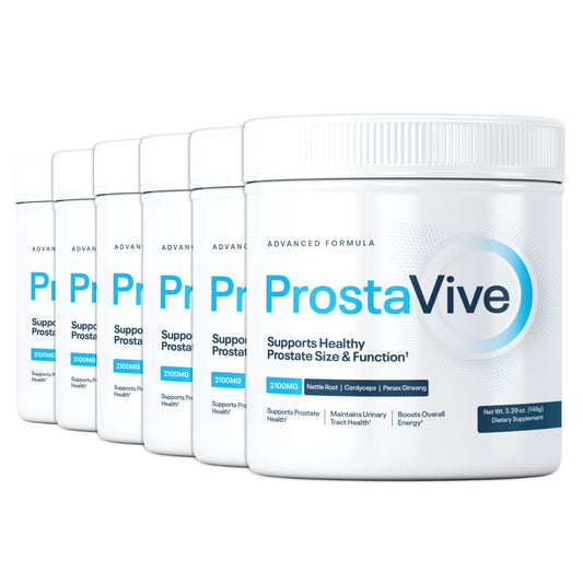 ProstaVive Advanced bottle close-up highlights daily urinary comfort support.
