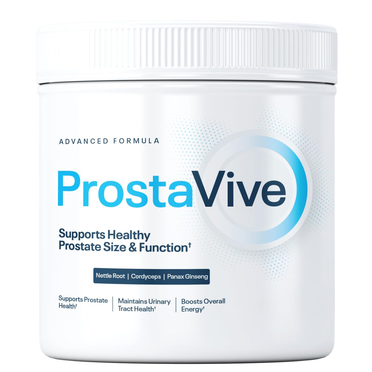 ProstaVive Advanced Prostate Support bottle emphasizes daily urinary comfort.